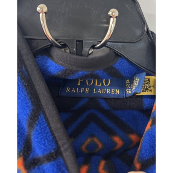 Polo Ralph Lauren XL Snowflake Brushed Fleece Snap Pullover NWT $248 - Picture 4 of 14